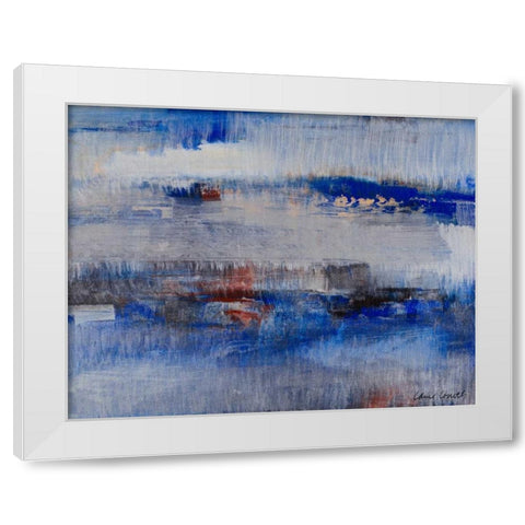 Quiet Midnight White Modern Wood Framed Art Print by Loreth, Lanie