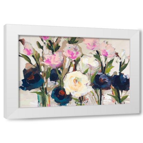Romantic Blossoms Neutral White Modern Wood Framed Art Print by Slivka, Jane