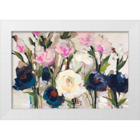Romantic Blossoms Neutral White Modern Wood Framed Art Print by Slivka, Jane