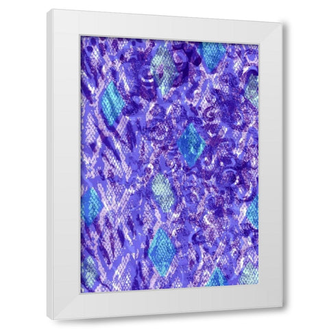 Snake Skin II White Modern Wood Framed Art Print by Biscardi, Nicholas