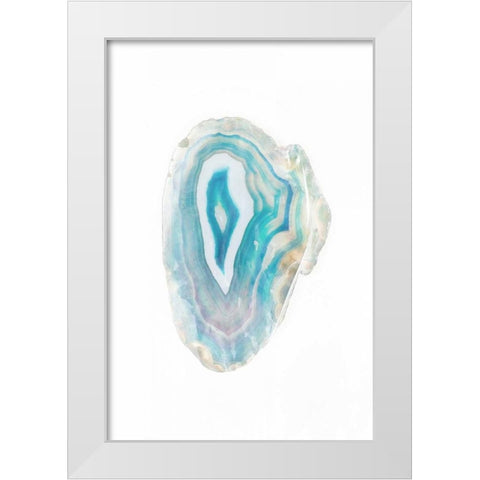 Watercolor Agate I White Modern Wood Framed Art Print by Bryant, Susan