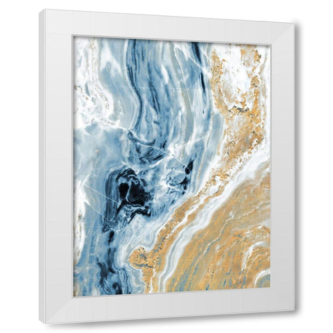 Blue Quartz Top White Modern Wood Framed Art Print by Bryant, Susan