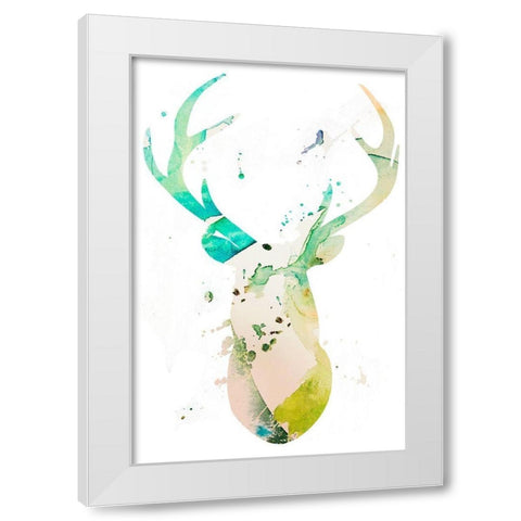 Youthful Deer II White Modern Wood Framed Art Print by Bryant, Susan