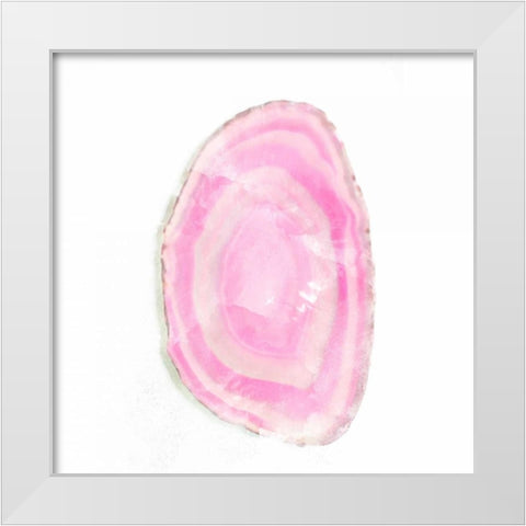 Water Color Agate Square I White Modern Wood Framed Art Print by Bryant, Susan