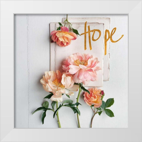 Tender Sentiment III White Modern Wood Framed Art Print by Gardner, Sarah