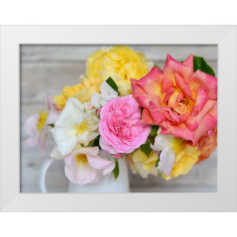 Color Burst White Modern Wood Framed Art Print by Gardner, Sarah