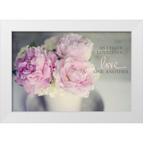 Love One Another White Modern Wood Framed Art Print by Gardner, Sarah