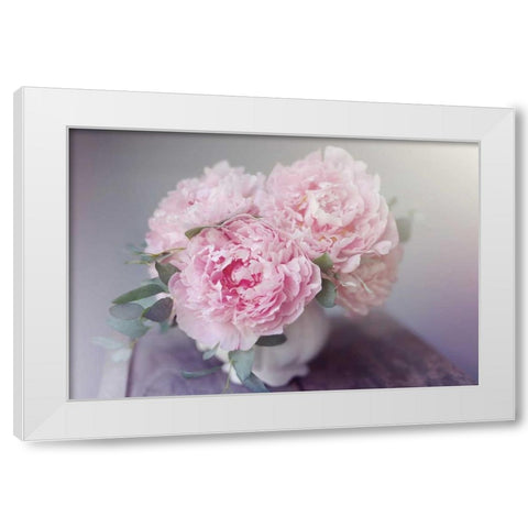 Bouquet of Blooms White Modern Wood Framed Art Print by Gardner, Sarah