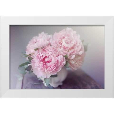Bouquet of Blooms White Modern Wood Framed Art Print by Gardner, Sarah