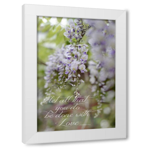 Done With Love White Modern Wood Framed Art Print by Gardner, Sarah