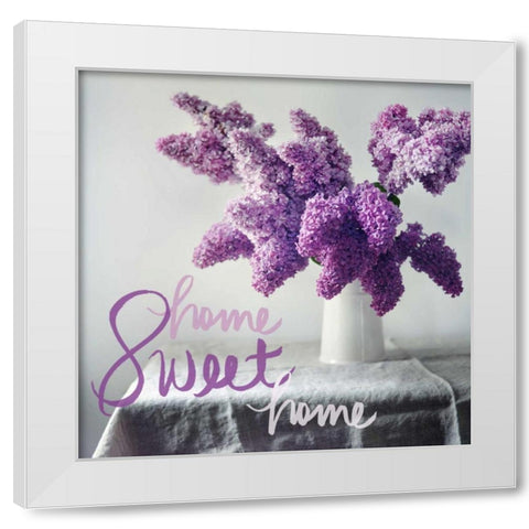 Home Sweet Home White Modern Wood Framed Art Print by Gardner, Sarah