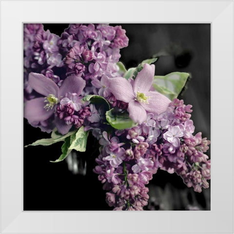 Fresh Evening Bloom White Modern Wood Framed Art Print by Gardner, Sarah