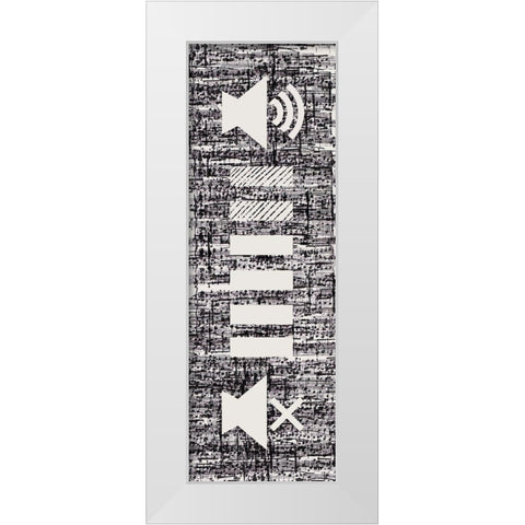 Control II White Modern Wood Framed Art Print by Loreth, Lanie