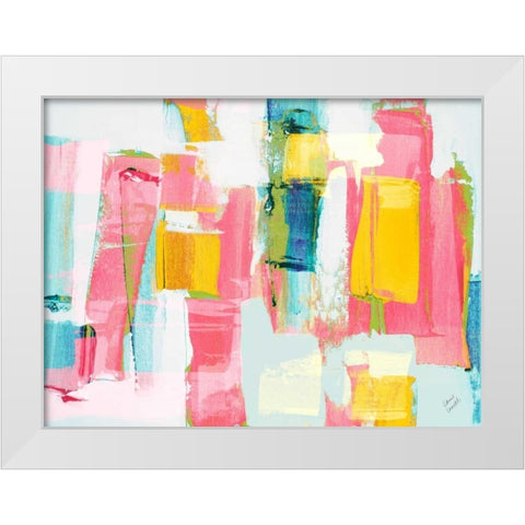 Vibrant Drift White Modern Wood Framed Art Print by Loreth, Lanie
