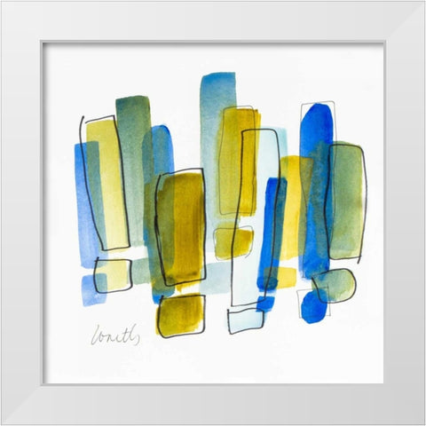 Exclamation III White Modern Wood Framed Art Print by Loreth, Lanie