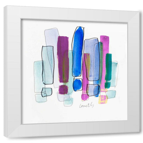 Exclamation II White Modern Wood Framed Art Print by Loreth, Lanie