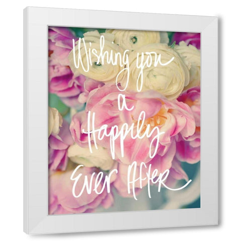 Happily Ever After White Modern Wood Framed Art Print by Gardner, Sarah