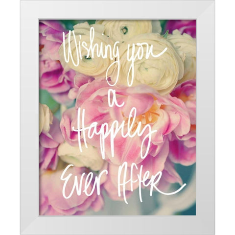 Happily Ever After White Modern Wood Framed Art Print by Gardner, Sarah