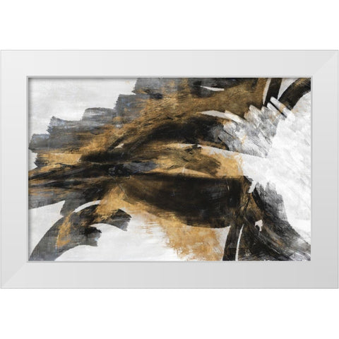 Sandy Spirit White Modern Wood Framed Art Print by Johnson, Walt