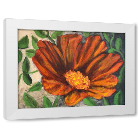 Simple Garden II White Modern Wood Framed Art Print by Johnson, Walt