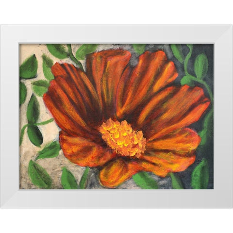 Simple Garden II White Modern Wood Framed Art Print by Johnson, Walt