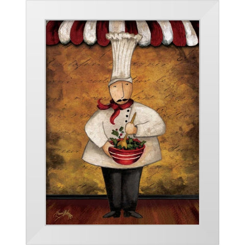 The Gourmets III White Modern Wood Framed Art Print by Medley, Elizabeth