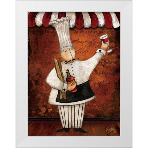 The Gourmets II White Modern Wood Framed Art Print by Medley, Elizabeth