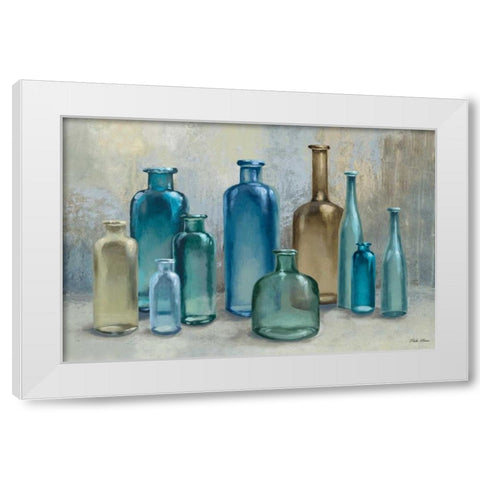 Glass Reflections White Modern Wood Framed Art Print by Marcon, Michael
