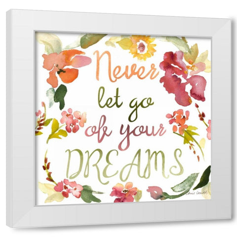 Never Let Go I White Modern Wood Framed Art Print by Loreth, Lanie