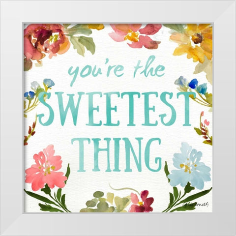Sweetest To Be I White Modern Wood Framed Art Print by Loreth, Lanie