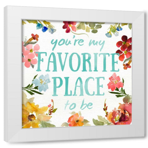 Sweetest To Be II White Modern Wood Framed Art Print by Loreth, Lanie