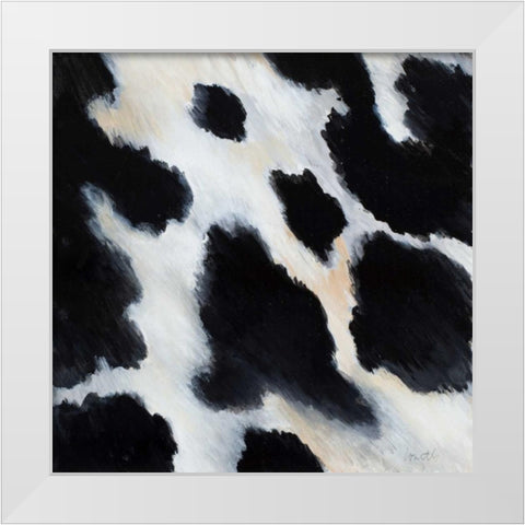 Cow Pattern I White Modern Wood Framed Art Print by Loreth, Lanie