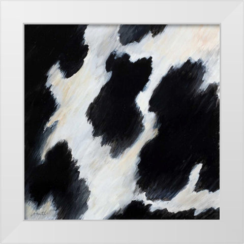 Cow Pattern II White Modern Wood Framed Art Print by Loreth, Lanie