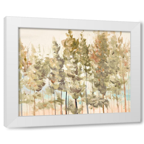 Bosque Verde Brisa II White Modern Wood Framed Art Print by Pinto, Patricia