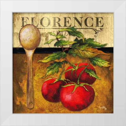 Cuisine III White Modern Wood Framed Art Print by Medley, Elizabeth