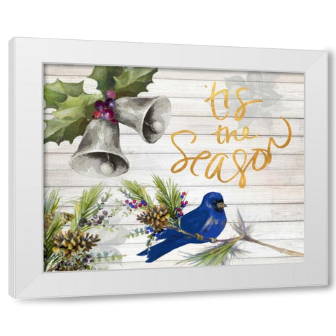 Tis The Season White Modern Wood Framed Art Print by Loreth, Lanie