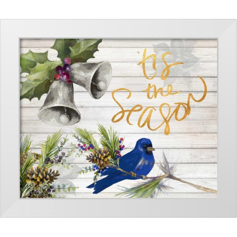 Tis The Season White Modern Wood Framed Art Print by Loreth, Lanie