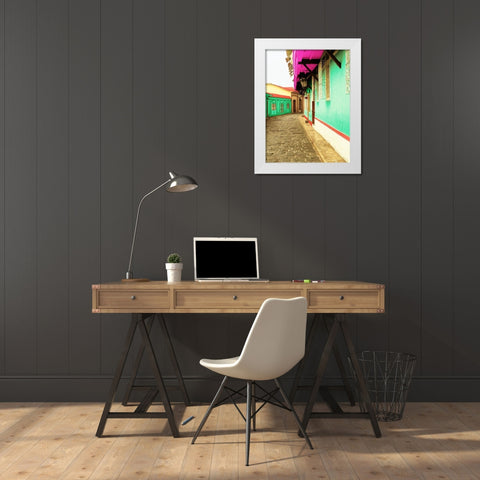 Island Trips White Modern Wood Framed Art Print by Coppel, Anna