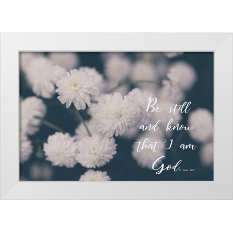 Be Still White Modern Wood Framed Art Print by Coppel, Anna