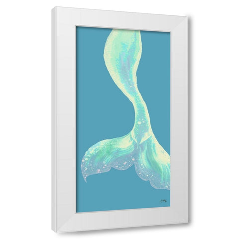 Vibrant Tail White Modern Wood Framed Art Print by Medley, Elizabeth