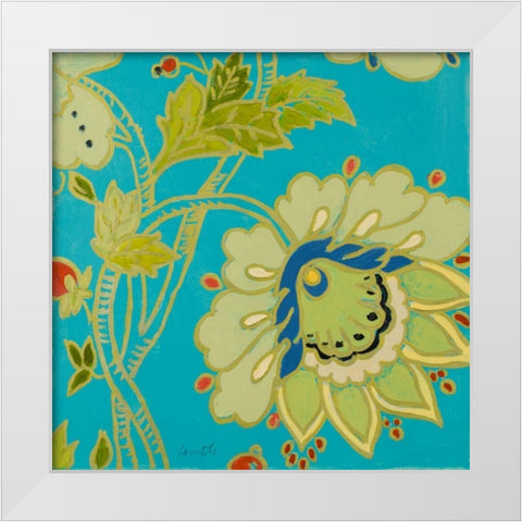 Berry Cherry I White Modern Wood Framed Art Print by Loreth, Lanie