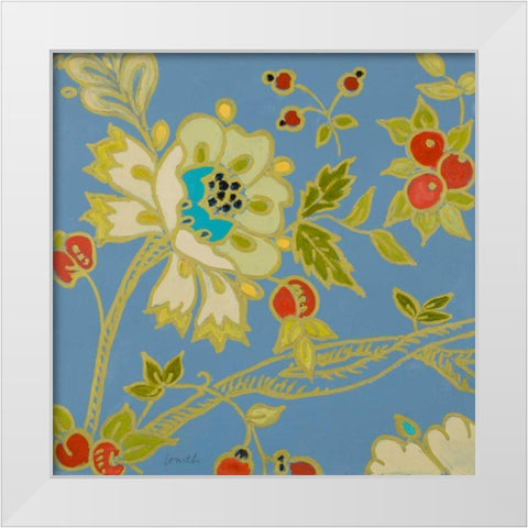 Berry Cherry II White Modern Wood Framed Art Print by Loreth, Lanie