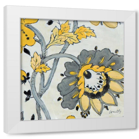 Gray Berry Cherry III White Modern Wood Framed Art Print by Loreth, Lanie