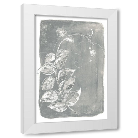 Spring Leaves III White Modern Wood Framed Art Print by Pinto, Patricia