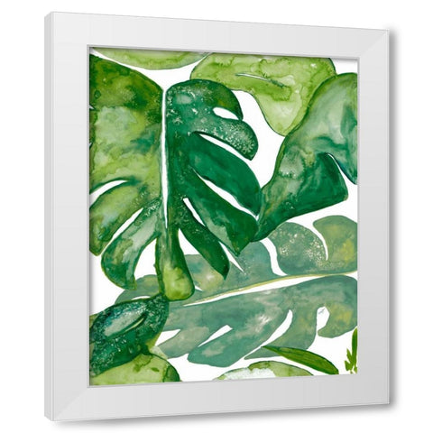 Watercolor Party III White Modern Wood Framed Art Print by Papa, Kat