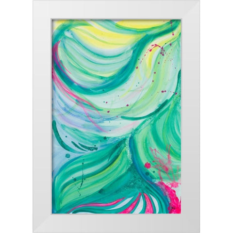 Contempo I White Modern Wood Framed Art Print by Papa, Kat