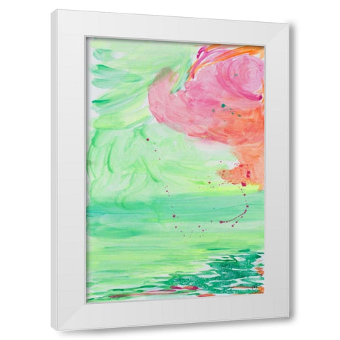 Contempo II White Modern Wood Framed Art Print by Papa, Kat