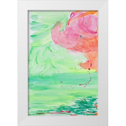 Contempo II White Modern Wood Framed Art Print by Papa, Kat