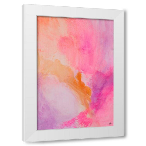 Contempo III White Modern Wood Framed Art Print by Papa, Kat