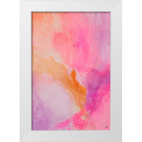 Contempo III White Modern Wood Framed Art Print by Papa, Kat